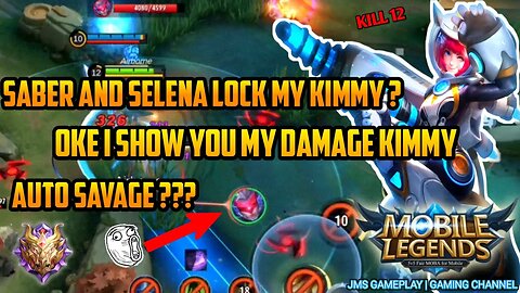 YOU CANT LOCK MY KIMMY , I SHOW YOU MY KIMMY DAMAGE | MOBILE LEGENDS | JMS GAMEPLAY