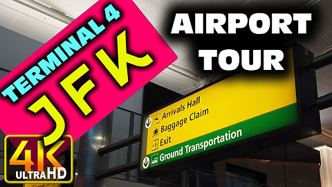 JFK New York (JFK) Airport Terminal 4 Tour (4k UHD)