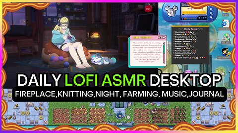LOFI ASMR Cozy Fireplace Knitting Night Journal May 2, 2024 🟡 Cozy Chill Wholesome
