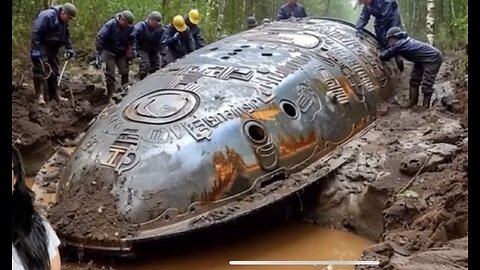 UFO Type Objects Buried In Mud In Vietnam