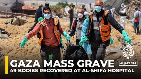 War on Gaza: Third mass grave found at al-Shifa Hospital