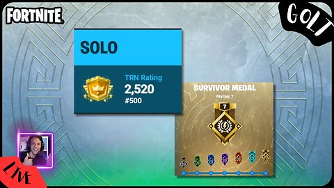 Trying to Maintain Worldwide Top 500 Solo Player (currently #427) | FORTNITE | GOLT Casey