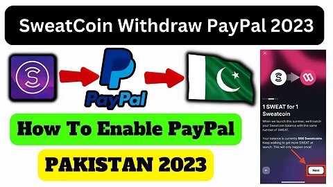 How To Transfer Money From Sweatcoin To PayPal in Pakistan 2023 | Enable PayPal in Sweatcoin PayPal