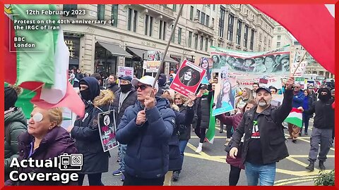 Freedom for Iran protest on 40th anniversary of the IRGC | BBC LONDON |912 2 23