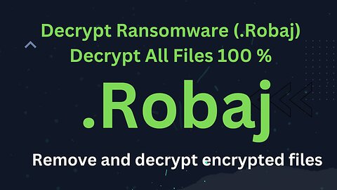 How to decrypt files and repair Ransomware files .Robaj
