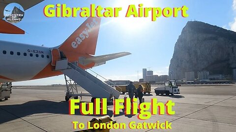 Airplane Sounds: Board, Taxi, Depart Gibraltar. Flight over Spain, Land/Taxi LGW