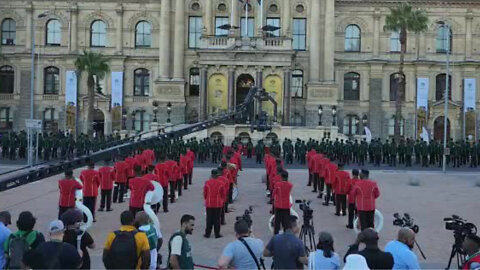 Watch: Military Ceremony Ahead of The State of the Nation Address