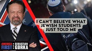 I can't believe what Jewish students just told me. Shermichael Singleton with Sebastian Gorka