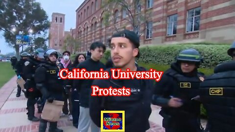 California University protests: Police surround group of demonstrators