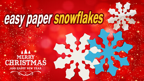 How to make easy paper snowflakes ( Paper Snowflake )✌👌