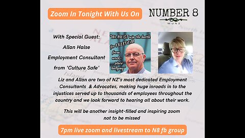 Ep 17 N8 3rd Feb 2023 - Alan Halse joins Liz Lambert and the Number 8 WUNZ crew for a fascinating discussion