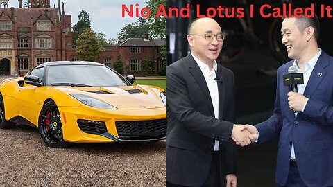 Nio And Lotus I Called It #Nio