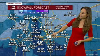 Here's how much snow to expect in Denver and across Colorado