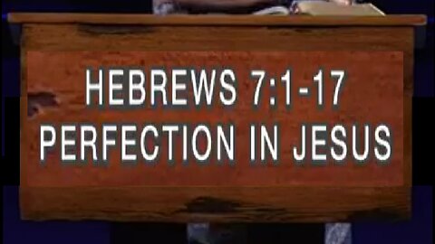 Perfection in Jesus! 02/12/2023