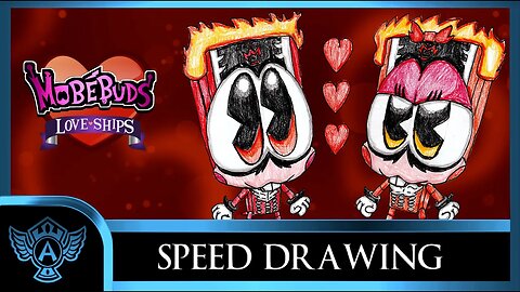 Speed Drawing: MobéBuds Love ships Magblazer X Magladie | A.T. Andrei Thomas 2023