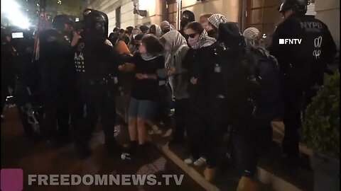 ❗MASS ARRESTS ❗ NYPD pour hundreds of Cops inside Columbia Univ, Raid Encampment