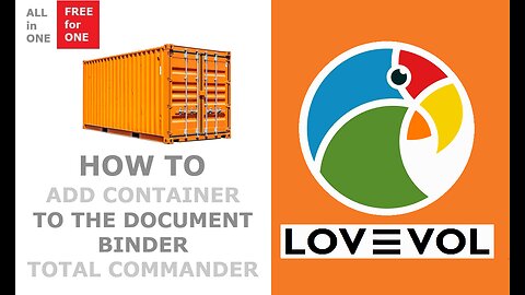how to add container to the document binder, total commander
