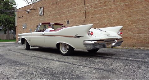 1961 Imperial Crown Convertible in White & Engine Sound on My Car Story with Lou Costabile