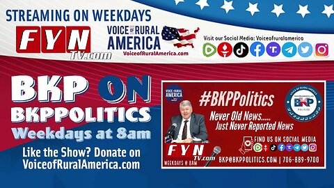 LIVESTREAM - Thursday 4.25.2024 8:00am ET - Voice of Rural America with BKP