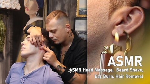 ASMR | Real Barber Shop Treatment - ASMR Head Massage, Asmr Beard Cut