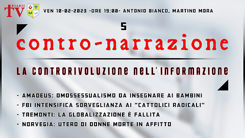 CONTRO-NARRAZIONE NR. 5. Antonio Bianco, Martino Mora.