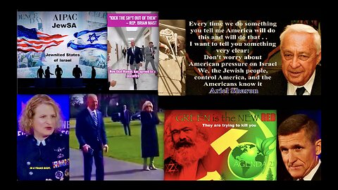 Michael Flynn Joe Biden Chris Sky Agenda 21 Palestine Genocide Reminds World That Jews Control USA