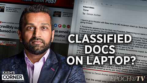 Suspicious Hunter Biden Laptop Docs Reveal True Origins of Biden Classified Docs Investigation