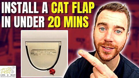 How to install a Cat Flap in UNDER 20 MINUTES || PetSafe Cat Flap
