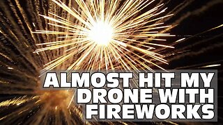 Shooting TWO 10" shells and almost killing my drone with fireworks