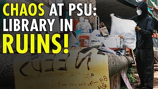 Antifa absolutely destroys Portland State Library in the name of 'Revolution"