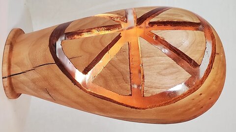 "Apple Pie" Resin, wood carving and lathe turning. Fight child trafficking at ArtForOUR.org