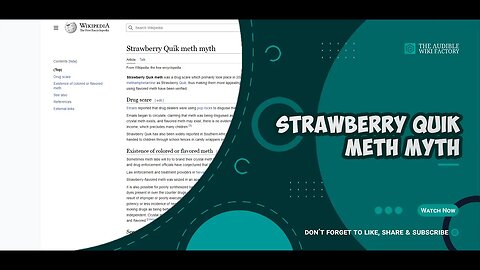 Strawberry Quik meth was a drug scare which primarily took place in 2007. Drug dealers were