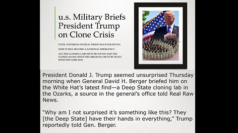 U.S. Military Briefs Our Real President Donald Trump - (Reup 2Q23) - 4/25/24..