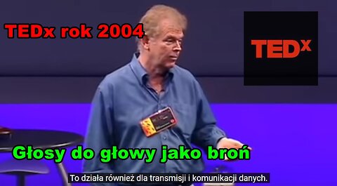 Głośniki kierunkowe V2K jako broń gang stalking elektroniczne nękanie zdalne prezentacja TEDx 2004