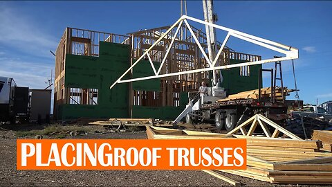 DIY HOME BUILD | EP. 41 PLACING ROOF TRUSSES