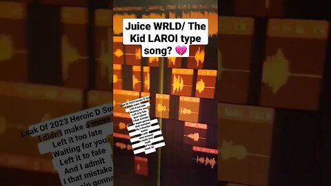 I made a JUICE WRLD | Kid LAROI type song.... #shorts #thekidlaroi #THEFIRSTTIME #loveagain