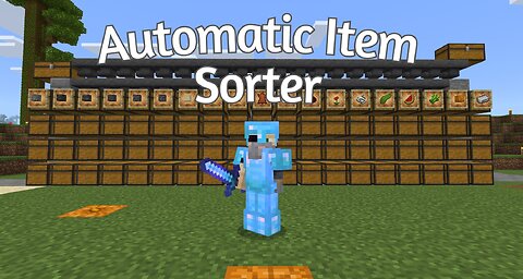 How to Build an Automatic Sorting System in Minecraft Bedrock 1.19 MCPE