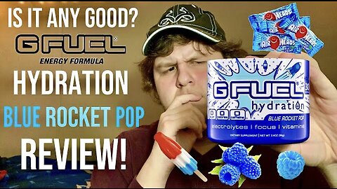 FIRST Time Trying G FUEL HYDRATION! (Blue Rocket Pop)