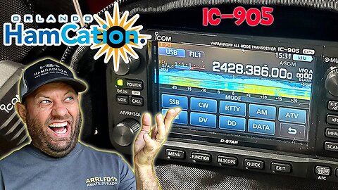 FIRST LOOK! Icom IC-905 SHF Radio at Hamcation 2023