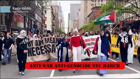 ►🚨▶◾️⚡️⚡️🇮🇱⚔️🇵🇸 'Anti-War Anti-Genocide March' NYC May 6 2024
