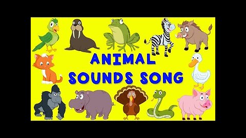 Animal Sounds Song | English nursery rhyme | Baby Song for children