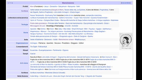 Manicheismo la religione eretica gnostica dualista politeista e pagana dei massoni e degli ebrei DOCUMENTARIO il manichesimo afferma che Mani oltre a essersi dichiarato il paraclito detto da Gesù dice che era la reincarnazione di diverse figure
