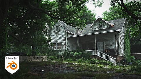 How to make an abandoned house in Blender - Tutorial