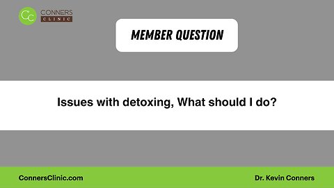 Issues with detoxing, What should I do?