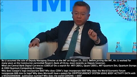 CBDC | "By Programming CBDC, Money Can Be Targeted for What Kind of People Can Own & What Kind of Use This Kind of Money Can Be Utilized." - Bo Li + “CBDCs Are Not Currencies, It’ a Financial Transaction Control Grid.” Catherine Austin