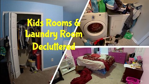 How To Declutter Your Kids' Bedrooms and Laundry Room