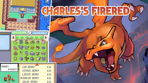 Pokemon Charles's FireRed - GBA ROM Hack, QoL ROM Hack has new locations, pss system and more