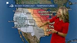 Warmest temps in days in Denver; Snow possible Monday