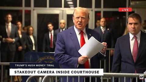Trump speaks before court on May 7, 2024