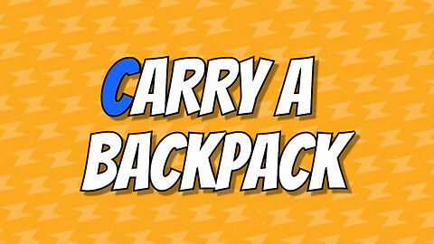 Travel Tip #4: You Need a Backpack to Store your Treasures!